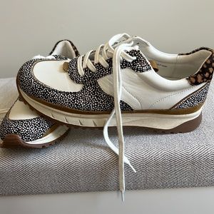Madewell calf hair sneakers - like new!
